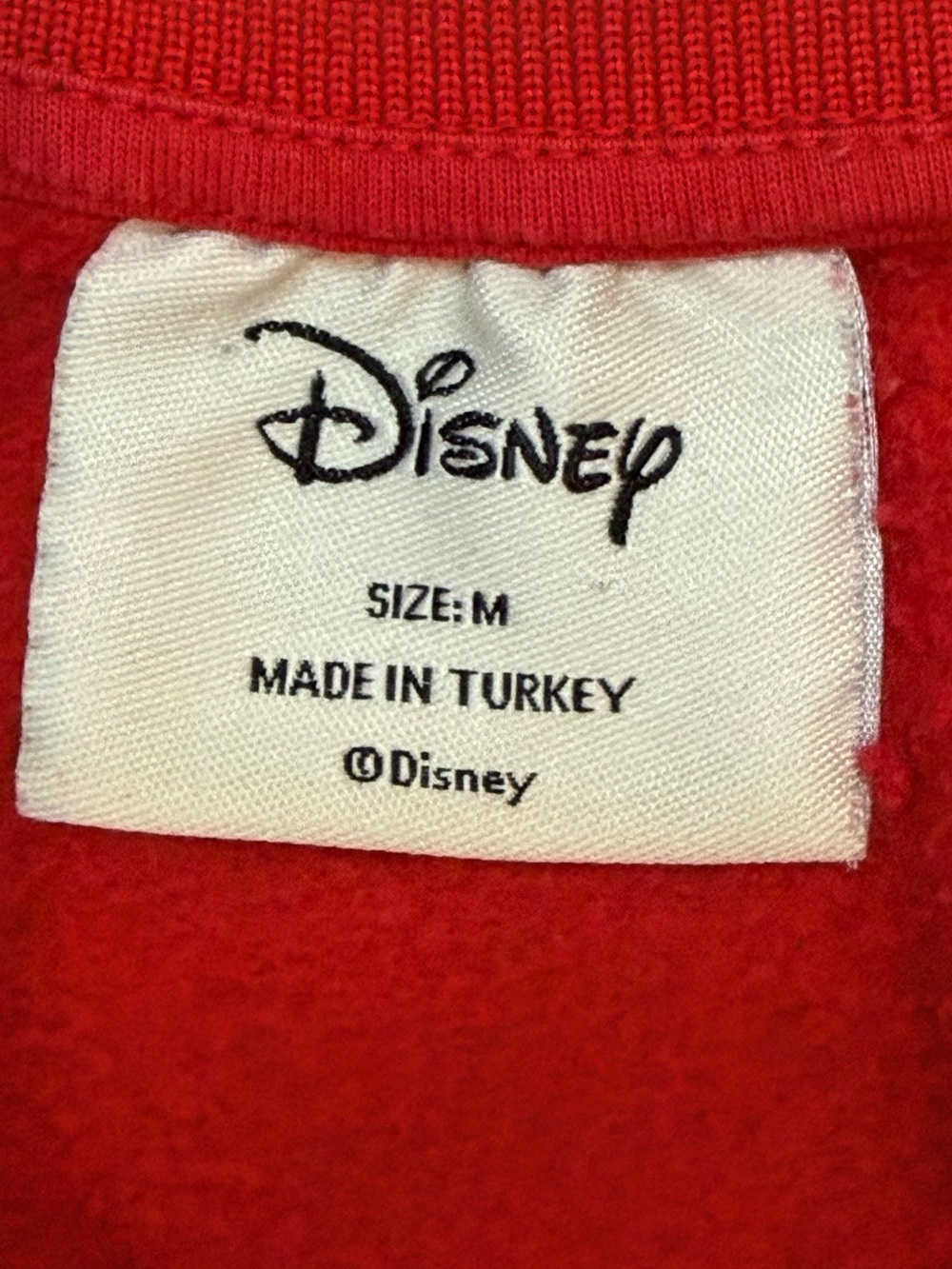 Vintage Disney Red Mickey Mouse Crewneck Sweatshirt Woman M - Picture 5 of 7